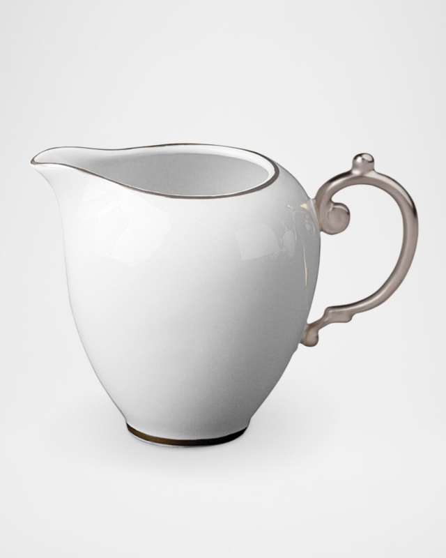 Aegean Platinum-Trim Creamer, 10 oz.